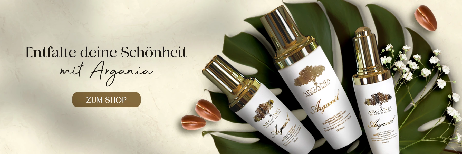 Entfalte deine natürliche Schönheit mit Argania - Hochwertiges Arganöl für Haut und Haarpflege | Argania - THE ROOT OF BEAUTY